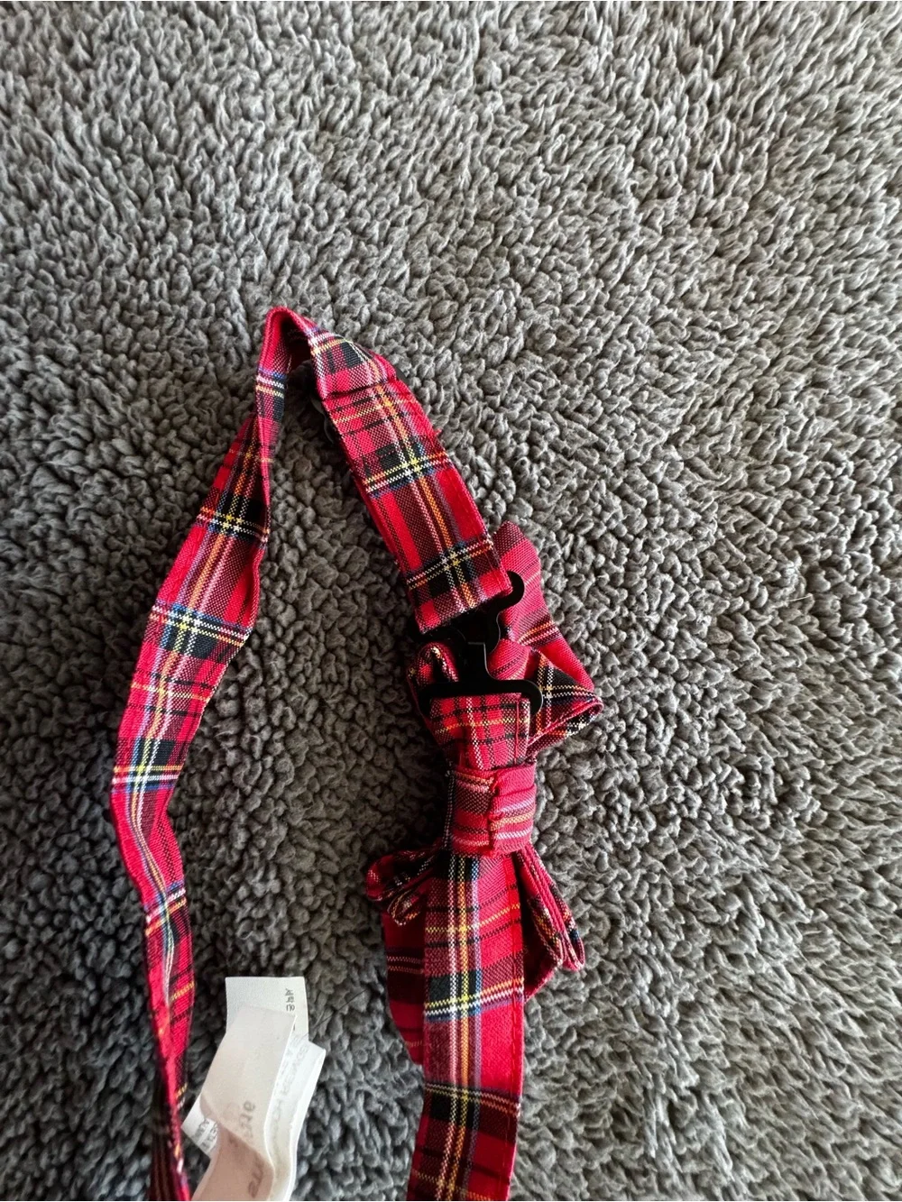 Crewcuts Silk Red Tartan Plaid Kids’ Bow Tie